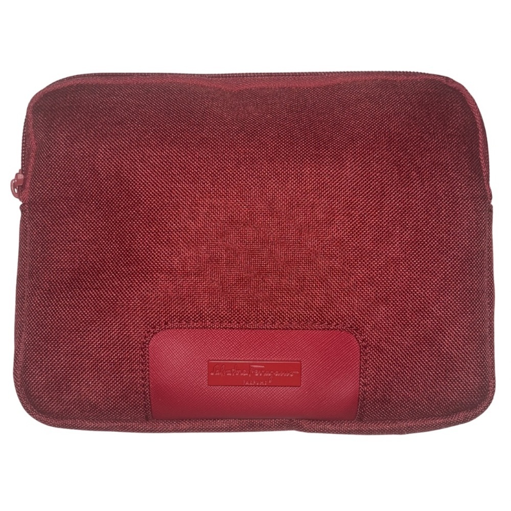 Salvatore Ferragamo Parfums Red Cosmetic Travel Bag
